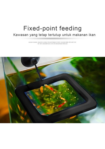 Kare Şekli Stili Yuvarlak Şekilli Balık Yemi Emme Kupası Akvaryum Atık Azaltıcı Su Düzeyini Koruyan Balık Besleme Istasyonu (Yurt Dışından) indirimleri