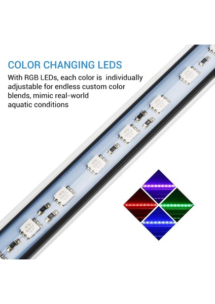 Rgb 18CM Tarzı Nıcrew Akvaryum Işıkları LED Su Geçirmez Balık Tankı Işık Daldırılabilir Lamba 30 cm Aydınlatma Için Akvaryum (Yurt Dışından) modelleri