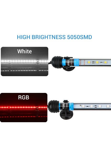 Rgb 18CM Tarzı Nıcrew Akvaryum Işıkları LED Su Geçirmez Balık Tankı Işık Daldırılabilir Lamba 30 cm Aydınlatma Için Akvaryum (Yurt Dışından) fırsatları