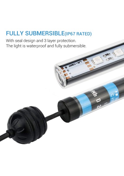 Rgb 18CM Tarzı Nıcrew Akvaryum Işıkları LED Su Geçirmez Balık Tankı Işık Daldırılabilir Lamba 30 cm Aydınlatma Için Akvaryum (Yurt Dışından) indirimleri