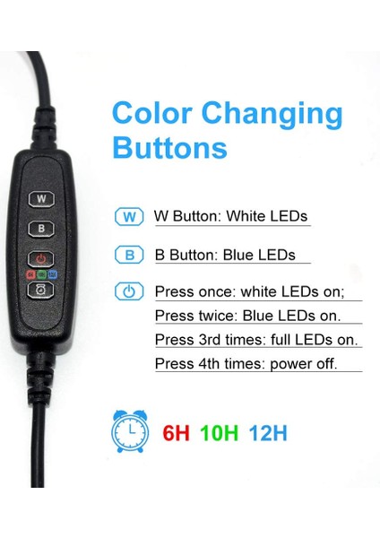 48CM 57LEDS Uk Fiş Tarzı cm Akvaryum Işığı Dalgıç LED Tank Işığı Zamanlayıcı Otomatik Sualtı Balık Lambası Akvaryumlar Dekorasyon Aydınlatma Bitki Lambası (Yurt Dışından)