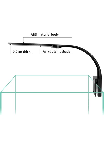 X7 Stili Süper Ince LED Akvaryum Işıkları Bitkiler Işık Yetiştirme Işığı Suda Yetiştiricilik Su Geçirmez Kelepçe Lambası Balık Tankı Için (Yurt Dışından)