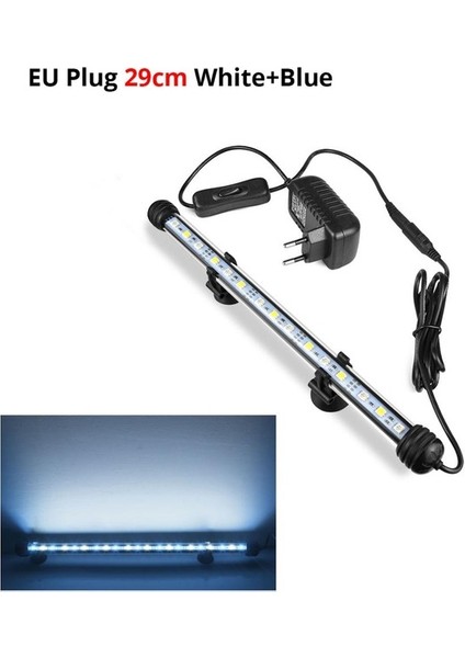 29CM-BEYAZ Mavi Tarzı Ab Takılabilir Lambalı LED Akvaryum Işıkları Su Geçirmez Balık Tankı Işık cm Dalgıç Su Altı Kelepçe Lambası Akvaryum Dekor Lambası (Yurt Dışından)