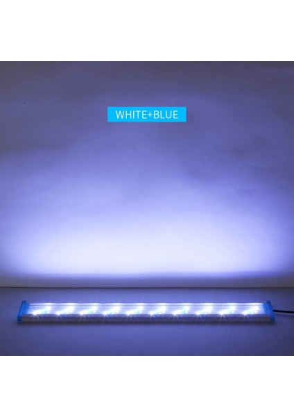 58CM Abd Fiş Stili Nıcrew Ince Akvaryum LED Lamba Klips Lambası Akvaryum Beyaz Mavi LED Aydınlatma Su Geçirmez Parlak Balık Tankı Bitki Büyüme Lambası cm (Yurt Dışından) fırsatları