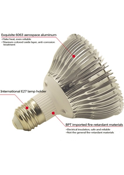 8B2W2WW Stili E27 LED Akvaryum Lambası AC110V 220V~240V Su Bitkileri Yetiştirme Işığı Ampulü Balık Tankı Aydınlatması (Yurt Dışından)