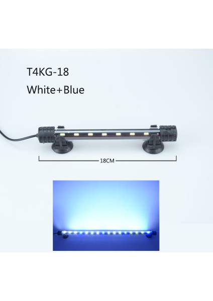 18 Mavibeyaz Stili Rgb Akvaryum Lambası Uzaktan Kumandalı Dalış Lambası Renkli Lamba Bitkiler Için Lamba Balık Tankı Için Gerekli Amfibi Kullanım (Yurt Dışından)