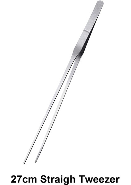 27CM Düz Cımbız Stili Akvaryum Aracı Bitki Maşası Veya Paslanmaz Çelik Spatula Yosun Temizleyici Saklama Tutucu Temizlik Aracı Balık Tankı Aksesuarı (Yurt Dışından)