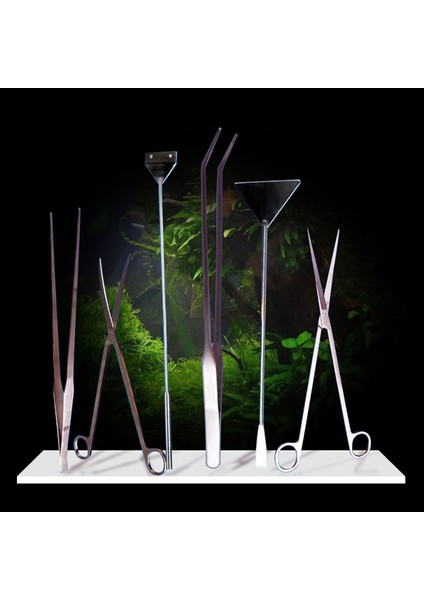 27CM Düz Cımbız Stili Akvaryum Aracı Bitki Maşası Veya Paslanmaz Çelik Spatula Yosun Temizleyici Saklama Tutucu Temizlik Aracı Balık Tankı Aksesuarı (Yurt Dışından) indirimleri