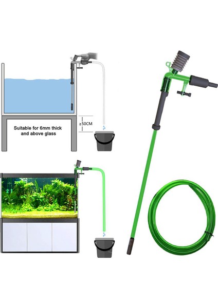S-600 Stili Güçlü Emişli Filtre Temizleyici Akvaryum Sifon Filtre Temizleyici Yüksek Su Değiştirici Manuel Pompa Boru Balık Tankı Için (Yurt Dışından) fırsatları