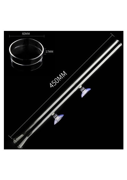 450MM Tarzı Akvaryum Camı, Şeffaf Karides Tüpü Yemlik ve Yuvarlak Güvenlik Plakası, Çeşitli Özellikler ve Akvaryum Malzemeleri (Yurt Dışından)