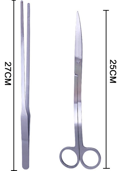 2 Adet Tarzı Akvaryum Tankı Aquascaping Araçları Akvaryum Veya Cımbız Aracı Paslanmaz Çelik Sucul Bitkiler Seti Için Akvaryum Bakımı (Yurt Dışından)