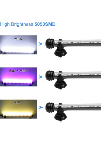 Uzak Stil ile 19CM Rgb Rgb Akvaryum Lambası Uzaktan Kumandalı Dalış Lambası Renkli Lamba Bitkiler Için Lamba Balık Tankı Için Gerekli Amfibi Kullanım (Yurt Dışından)