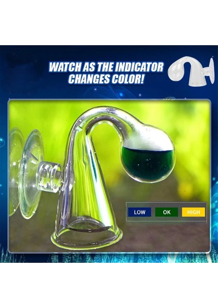 No.1 Tarzı Akvaryum Co2 Uzun Süreli Monitör Tankı Co2 Gösterge Çözümü Kontrol Cihazı Akvaryum Dedektörü Balık Tankı Sıvı Co2 Uzun Süreli Monitör (Yurt Dışından) fırsatları