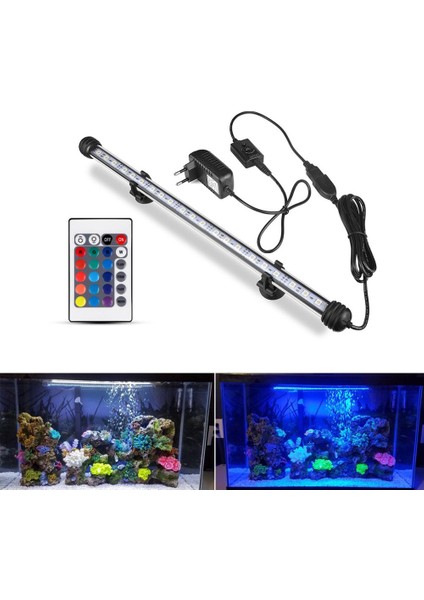 39CM Beyaz Stil Rgb LED Çubuk Işık Su Geçirmez Akvaryum Işığı Akvaryum Dekorasyon Aydınlatma 220V Ab Güç (Yurt Dışından) fırsatları