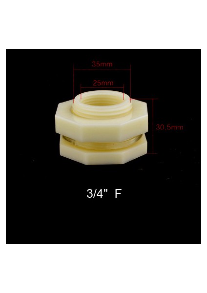 D Stili Nuonuowell Suyu Tankı Abs Hidrolik Boru Birleşimleri Balık Tankı Akvaryum Giriş Çıkış Adaptörü Uç Kapağı Sızdırmazlık (Yurt Dışından)