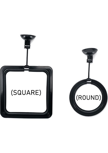 Kare Tarzı Yüzük Akvaryum Balık Tankı Istasyonu Yüzen Yem Tepsisi Kare Daire Aksesuar Su Bitkisi Batma Emme (Yurt Dışından) fiyatları