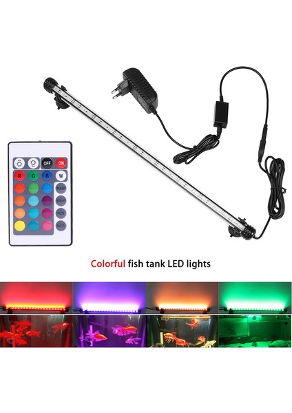 Uzak Stil ile 29CM Rgb Akvaryum Işığı LED Su Geçirmez Balık Tankı Işık Sualtı Balık Lambası Akvaryum Dekorasyon Aydınlatma Bitki Lambası cm 220V Ab Güç (Yurt Dışından)