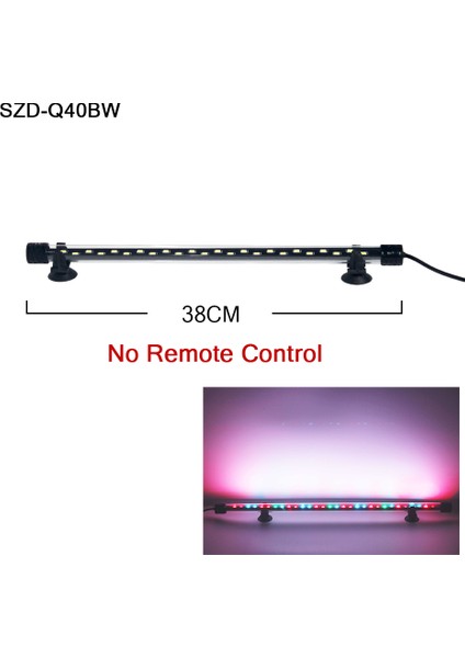 SZD-Q40CF Stili Rgb Akvaryum Lambası cm Uzaktan Kumandalı Dalış Lambası Renkli Lamba Bitkiler Için Balık Tankı Gerekli Amfibi Kullanım (Yurt Dışından)