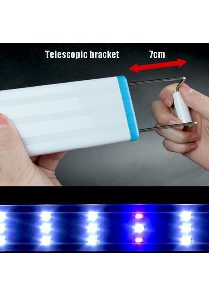 300 Renk Değiştiren Stil Akvaryum LED Işık Balık Tankı Süs Peyzaj Sucul Bitkiler LED Işık Genişletilebilir cm Su Geçirmez Klipsli Işık (Yurt Dışından)