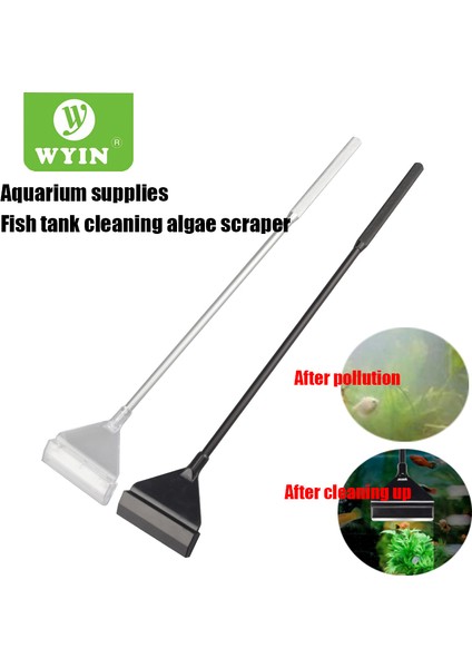 B-40CM Tarzı Zrdr Paslanmaz Çelik Akvaryum Balık Tankı Yosun Kazıyıcı Bıçak Su Bitkisi Ot Temizleme Çoklu Araç Temizleyici Kiti Seti (Yurt Dışından) fiyatları