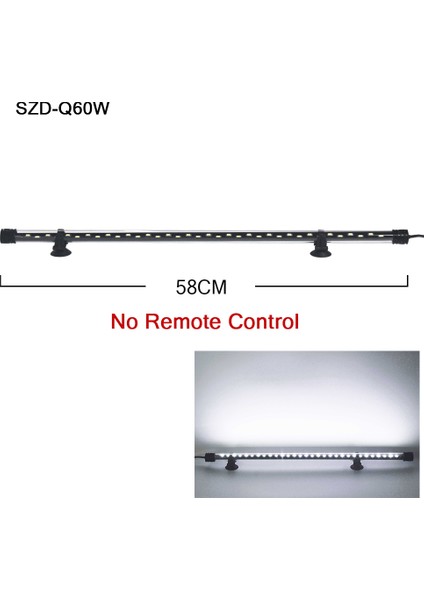 SZD-Q60WW Stili Rgb Akvaryum Lambası cm Uzaktan Kumandalı Dalış Lambası Renkli Lamba Bitkiler Için Balık Tankı Gerekli Amfibi Kullanım (Yurt Dışından)