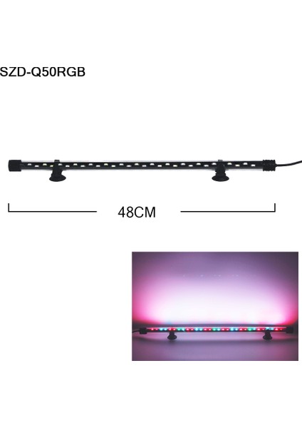SZD-Q50CF Stili LED Akvaryum Işığını Su Geçirmez Balık Tankı Işığı Su Altında Tutma Lambası Sualtı Klips Lambası Akvaryum Dekorasyonu (Yurt Dışından)