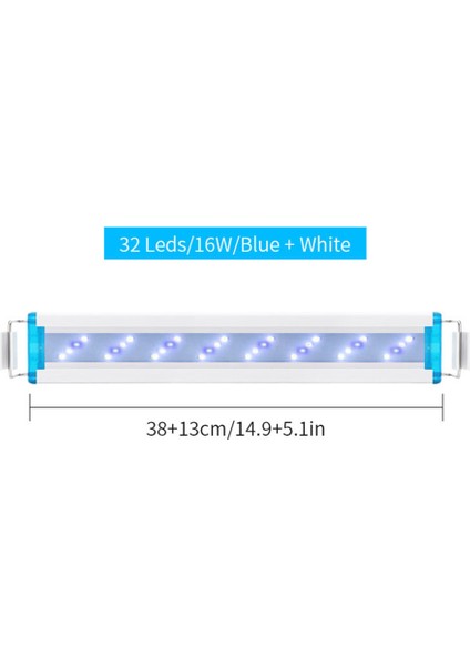 Szd B40BW Abd Stili V Akvaryum LED Işık Süper Ince Balık Tankı Su Bitkisi Peyzaj Büyüme Aydınlatma Parlak Klip Lambası cm Için Balık Tankı (Yurt Dışından)