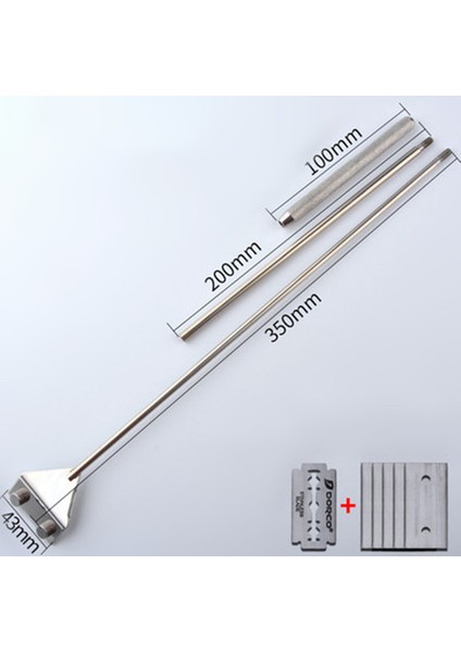 Gösteri Stili Olarak Akvaryum Camı Balık Tankı Paslanmaz Çelik Korallin Yosun Temizleyici Bıçak Büyük (Yurt Dışından)