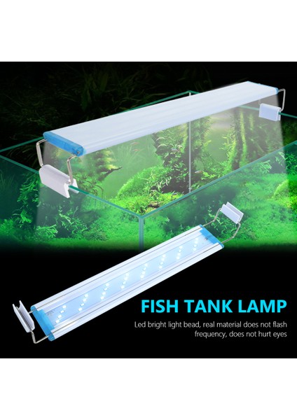 28CM Abd Fiş Stili Akvaryum LED Işık Süper Ince Balık Tankı Sucul Bitki Yetiştirme Aydınlatma Su Geçirmez Parlak Lamba Mavi LED cm Için Bitkiler (Yurt Dışından) indirimleri