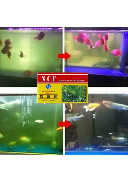 Arındırıcı Toz Tarzı Akvaryum Su Bulandırıcı Balık Tankı Su Arıtma Tozu Taze ve Tuzlu Su Için 30G Balık Suyu Pet Su Ürünü (Yurt Dışından) indirimleri