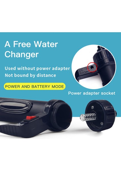 10 Adet Tarzı Elektrikli Akvaryum Sifon Dip Vakum Temizleyici Makine Balık Tankı Su Değişim Su Filtresi Pompa Kum Yıkayıcı Temizleyici Pompa Erişimi (Yurt Dışından) modelleri