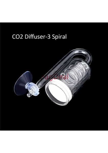 Mavi Stil Cam Co2 Reaktör Difüzör Akvaryum Balık Tankı Yoğun Akış Karbon Dioksit Kabarcık Sayacı Emiş Kupası Için Akvaryum Bitki Tankı (Yurt Dışından)