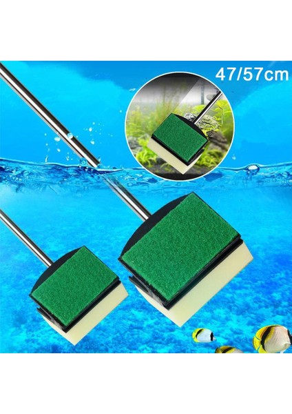 Rastgele Renk 57CM Stili Yan Fırçalı Çiziksiz Temizleyici Sünger Akvaryum Uzun Sap Balık Tankı Sünger Aracı Işık Sarı Toz Çubuğu Balık Tankı Aksesuarları (Yurt Dışından) fiyatları