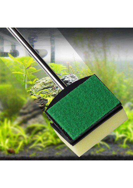 Rastgele Renk 57CM Stili Yan Fırçalı Çiziksiz Temizleyici Sünger Akvaryum Uzun Sap Balık Tankı Sünger Aracı Işık Sarı Toz Çubuğu Balık Tankı Aksesuarları (Yurt Dışından) modelleri