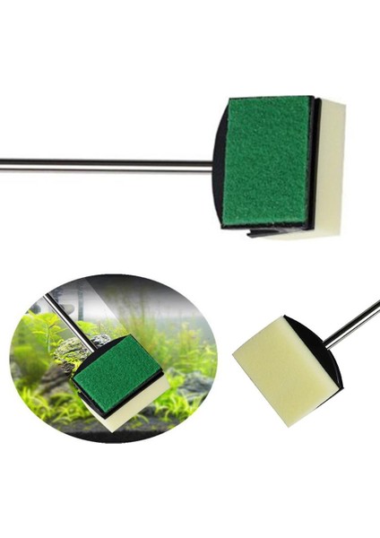 Rastgele Renk 57CM Stili Yan Fırçalı Çiziksiz Temizleyici Sünger Akvaryum Uzun Sap Balık Tankı Sünger Aracı Işık Sarı Toz Çubuğu Balık Tankı Aksesuarları (Yurt Dışından) fırsatları