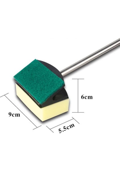 Rastgele Renk 57CM Stili Yan Fırçalı Çiziksiz Temizleyici Sünger Akvaryum Uzun Sap Balık Tankı Sünger Aracı Işık Sarı Toz Çubuğu Balık Tankı Aksesuarları (Yurt Dışından) indirimleri