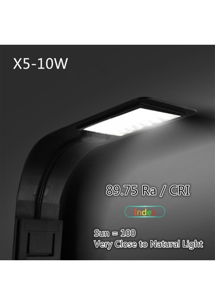 X5 B-Bw Eu Fiş Stili Akvaryum Bitkileri Için Parlaklık LED Aydınlatma Bitkiler Büyüme Işığı ile Su Geçirmez Klipsli Lamba Nano Tanklar Için (Yurt Dışından)