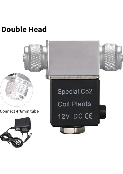 Ab-2 Tarzı Akvaryum Co2 Sistemi Regülatörü Için 12V Çıkışlı Solenoid Valf Bağlantı Tüpü Kabarcık Sayacı Çift Başlı Gürültüsüz Düşük Sıcaklık (Yurt Dışından)