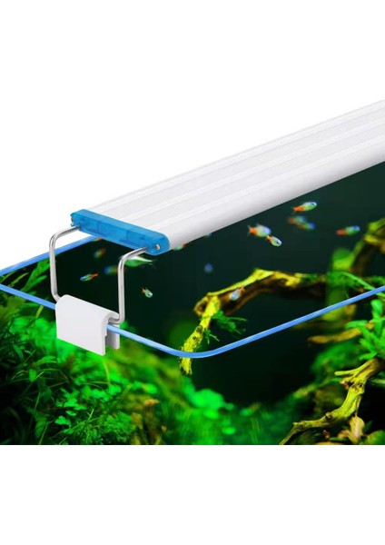 16W Abd Fiş Stili Süper Ince Mavi Led'ler Akvaryum Aydınlatma Suyosunu Bitki Büyüme Işığı cm Genişletilebilir Su Geçirmez Kelepçe Lambası Balık Tankı Için (Yurt Dışından) fiyatları