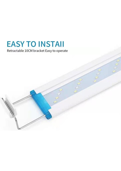 16W Abd Fiş Stili Süper Ince Mavi Led'ler Akvaryum Aydınlatma Suyosunu Bitki Büyüme Işığı cm Genişletilebilir Su Geçirmez Kelepçe Lambası Balık Tankı Için (Yurt Dışından) fırsatları