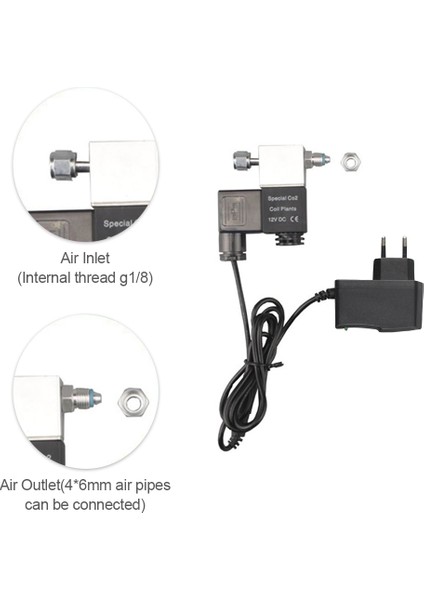 Ab-Tek Kafa Stili Akvaryum Balık Tankı Için Dc 12V Çıkışlı Solenoid Valf Co2 Sistemi Regülatör Elektrikli Düşük Sıcaklık Manyetik Valf (Yurt Dışından)