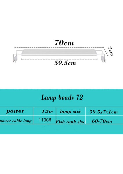 Ab Tak 60CM Tarzı Akvaryum LED Işık Dimmer Kontrol Cihazı Süper Ince Sulu Bitki Yetiştirme Aydınlatma Genişletilebilir Su Geçirmez Klipsli Lamba Balık Tankı Için (Yurt Dışından)