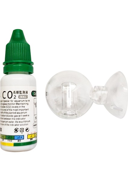 Top Seti Stili Akvaryum Co2 Göstergesi Kendin Yap Balık Tankı Camı Sıvı Tester Monitör Bitkiler Çim Co2 Sistemi Konsantrasyon Düşüş Kontrol Kiti 15ML (Yurt Dışından)