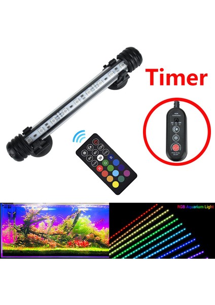 48CM Mavi Beyaz Stil Akvaryum Işık Zamanlayıcı LED Su Geçirmez Balık Tankı Işık Sualtı Balık Lambası Akvaryum Dekor Aydınlatma Bitki Lambası cm (Yurt Dışından) fiyatları