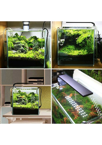 Dimmer Tarzı Aquarium Ros C Serisi Ada Stil LED Işık Balık Tankı Mini Nano Klip Su Geçirmez Bitki Yetiştirme Lambası ile Commander Akıllı Kontrol (Yurt Dışından) modelleri