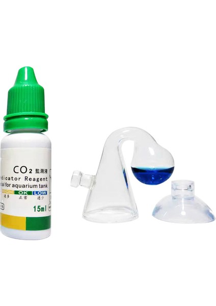 15ML Gösterge Stili Akvaryum Co2 Göstergesi Çözeltisi Monitör Bitkiler Ot Co2 Sistemi Konsantrasyon Balık Tankı Camı Sıvı Test Cihazı Damla Kontrol Cihazı (Yurt Dışından) indirimleri