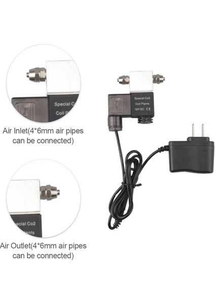 Abd-Çift Kafa Stili Akvaryum Balık Tankı Için Dc 12V Çıkışlı Solenoid Valf Co2 Sistemi Regülatör Elektrikli Düşük Sıcaklık Manyetik Valf (Yurt Dışından)