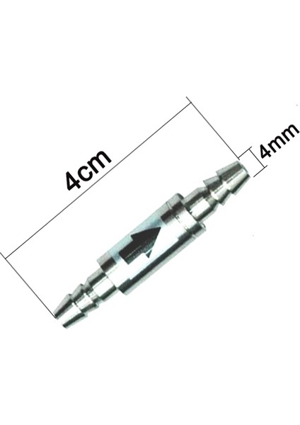 Dia0.8x 4cm Tarzı 4 mm Co2 Ekipmanı Için Paslanmaz Çelik Kontrol Valfi, Karbon Dioksit Difüzörü, Gaz Geri Akışını Önleyen Co2 Kontrol Valfi Uyarlaması (Yurt Dışından)