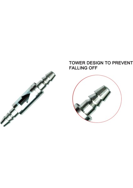 Dia0.8x 4cm Tarzı 4 mm Co2 Ekipmanı Için Paslanmaz Çelik Kontrol Valfi, Karbon Dioksit Difüzörü, Gaz Geri Akışını Önleyen Co2 Kontrol Valfi Uyarlaması (Yurt Dışından) fırsatları