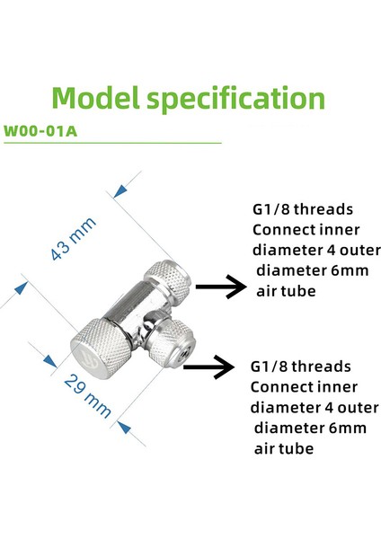 W00-01A-ÇIFT Başlı Stil Akvaryum Balık Tankı Co2 Sistemi Için 4*6mm Co2 Özel Tüp Için Wyın Yüksek Iğne Valf Regülatörü Uygun Karbondioksit Ince Ayar (Yurt Dışından)